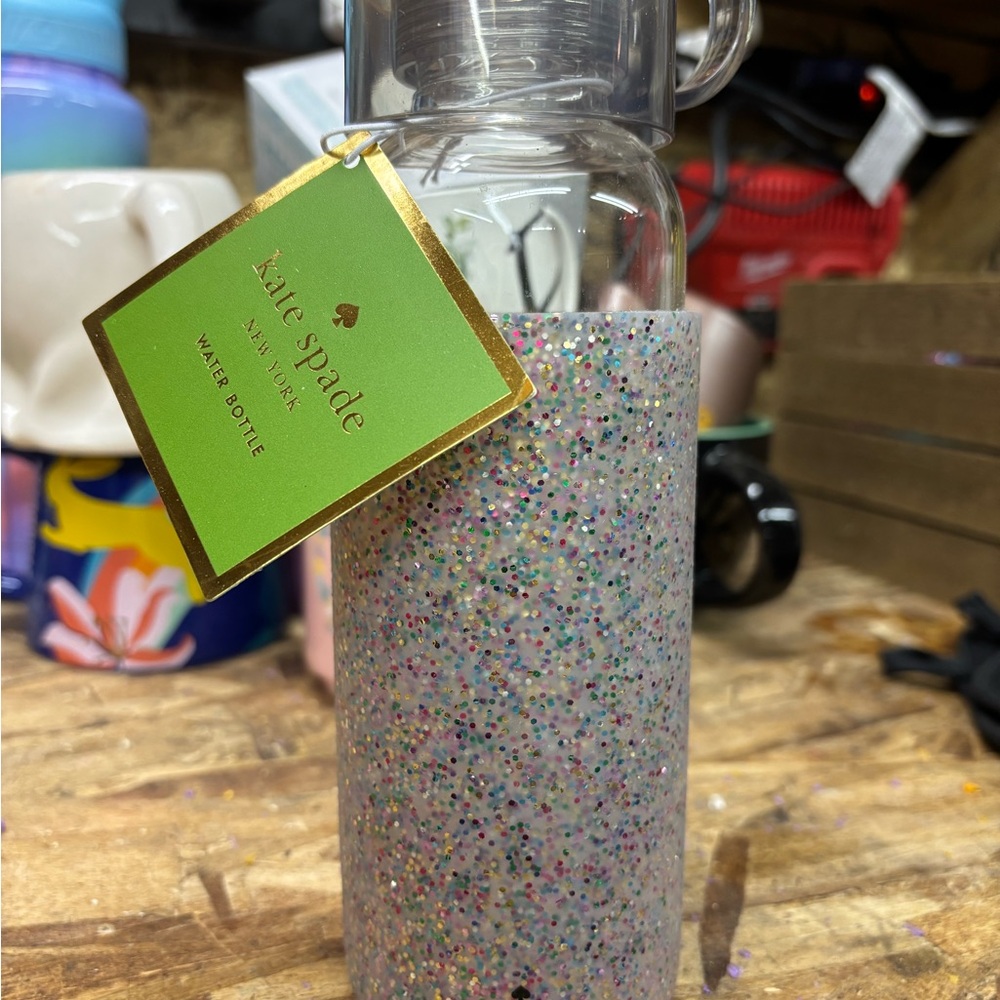 Kate Spade Multi Glitter Water Bottle
